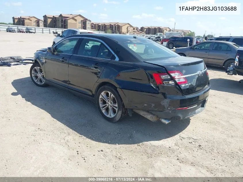 2018 Ford Taurus Sel VIN: 1FAHP2H83JG103688 Lot: 39868216