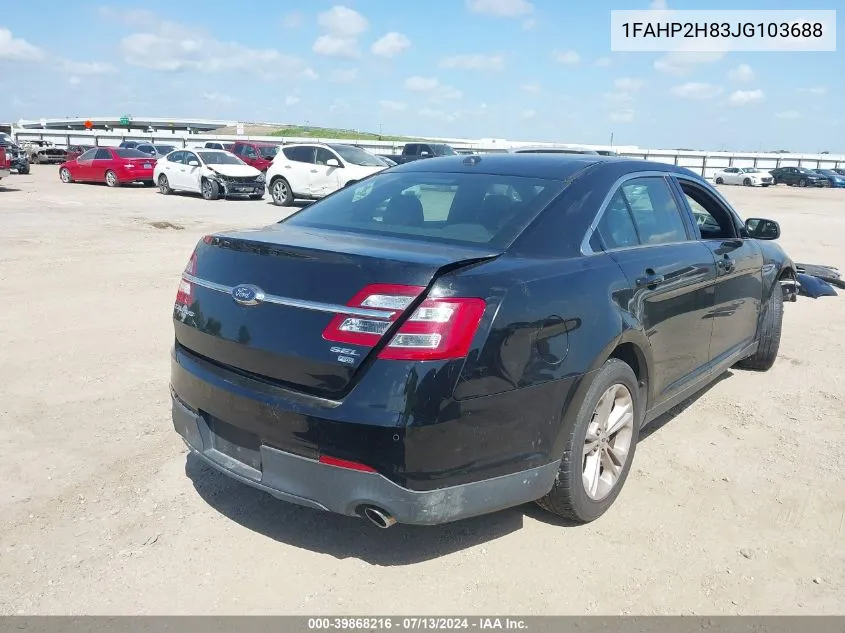 2018 Ford Taurus Sel VIN: 1FAHP2H83JG103688 Lot: 39868216