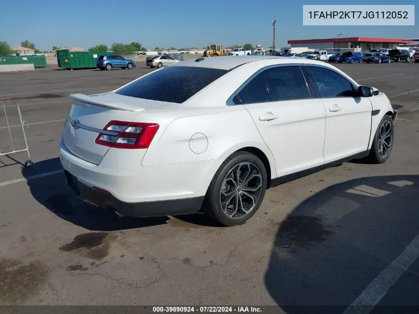 1FAHP2KT7JG112052 2018 Ford Taurus Sho