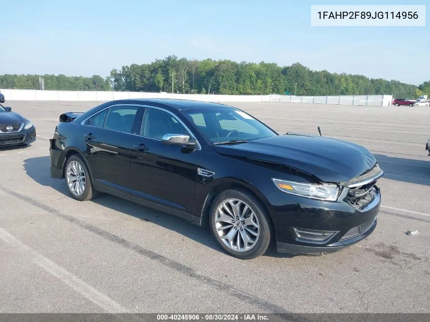 2018 Ford Taurus Limited VIN: 1FAHP2F89JG114956 Lot: 40245906