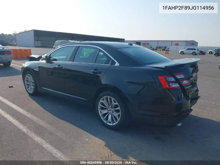 2018 Ford Taurus Limited VIN: 1FAHP2F89JG114956 Lot: 40245906