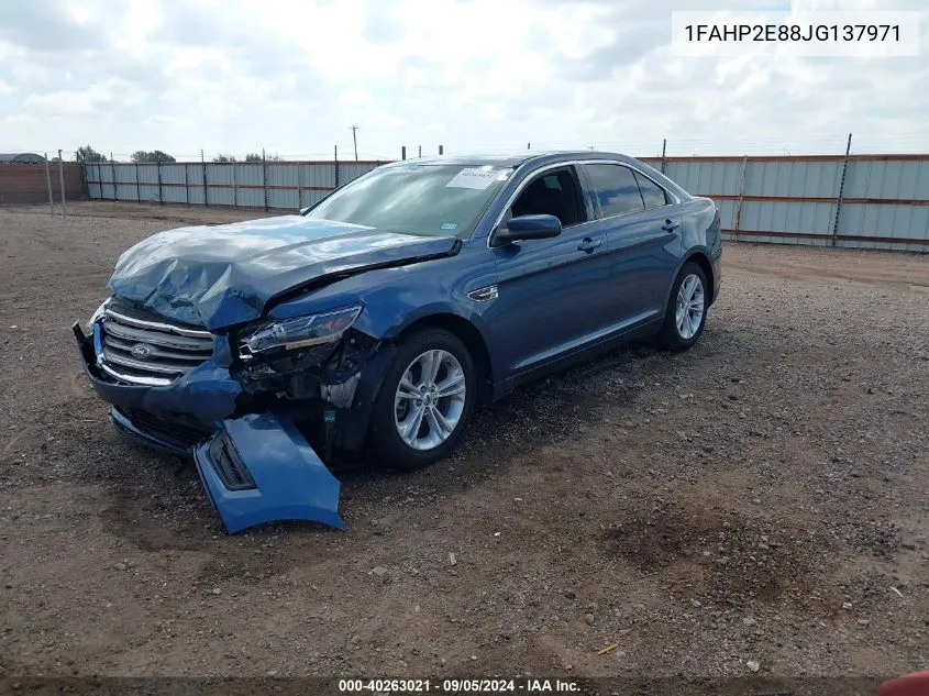 2018 Ford Taurus Sel VIN: 1FAHP2E88JG137971 Lot: 40263021