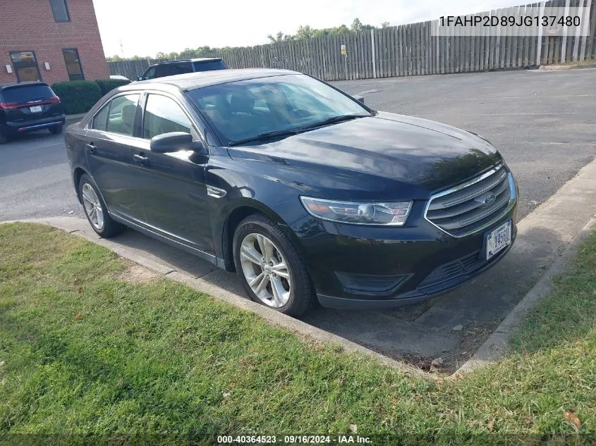 1FAHP2D89JG137480 2018 Ford Taurus Se