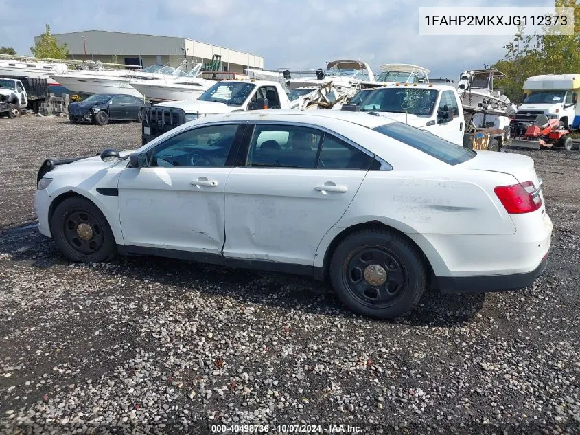 2018 Ford Taurus Police Interceptor VIN: 1FAHP2MKXJG112373 Lot: 40498736