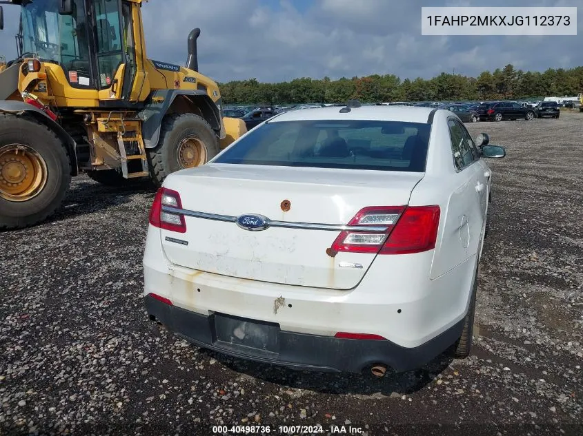 2018 Ford Taurus Police Interceptor VIN: 1FAHP2MKXJG112373 Lot: 40498736