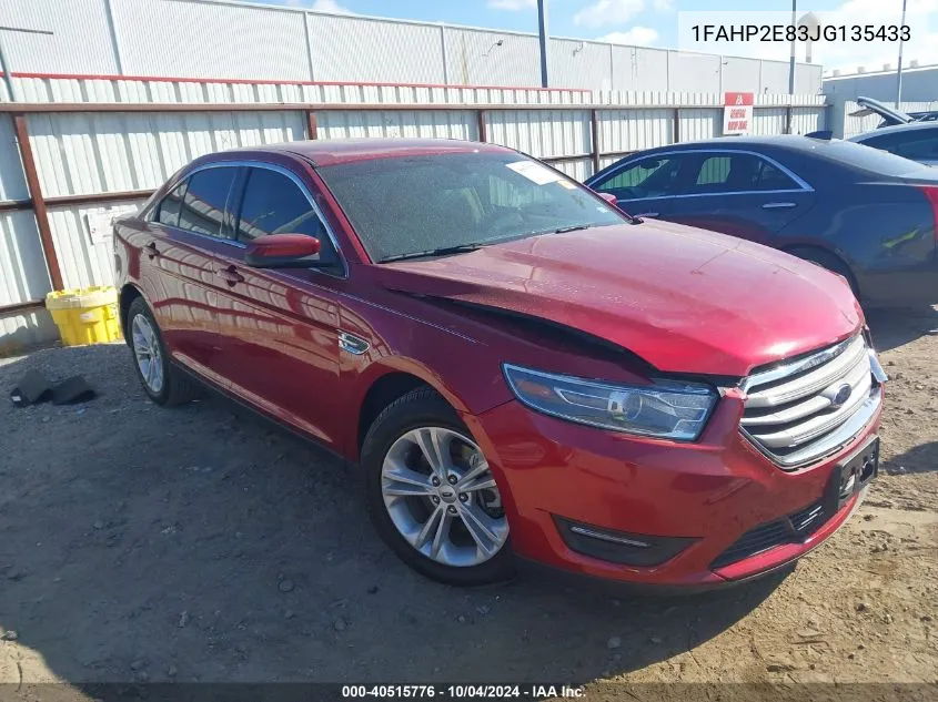 2018 Ford Taurus Sel VIN: 1FAHP2E83JG135433 Lot: 40515776