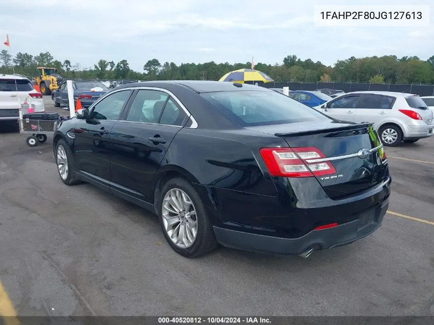 1FAHP2F80JG127613 2018 Ford Taurus Limited