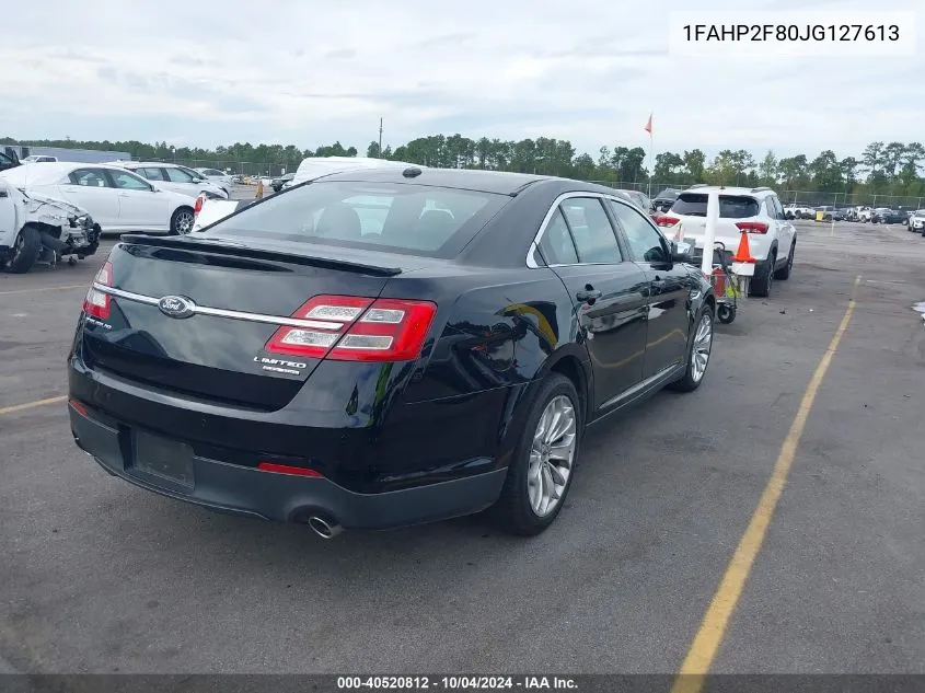 1FAHP2F80JG127613 2018 Ford Taurus Limited