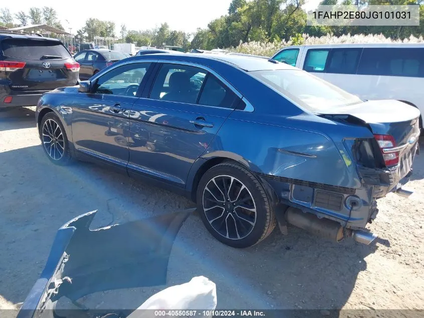 1FAHP2E80JG101031 2018 Ford Taurus Sel