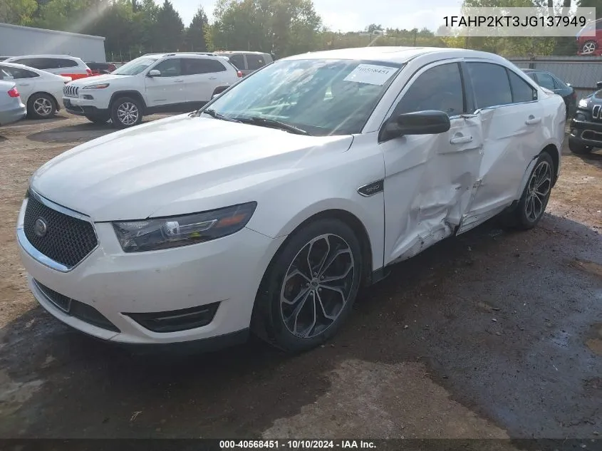 1FAHP2KT3JG137949 2018 Ford Taurus Sho