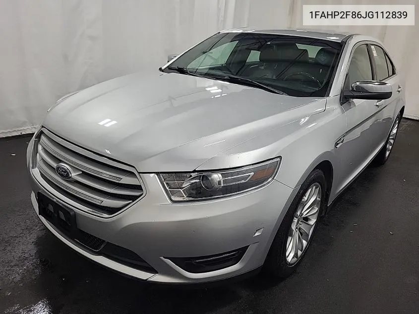 2018 Ford Taurus Limited VIN: 1FAHP2F86JG112839 Lot: 40604100