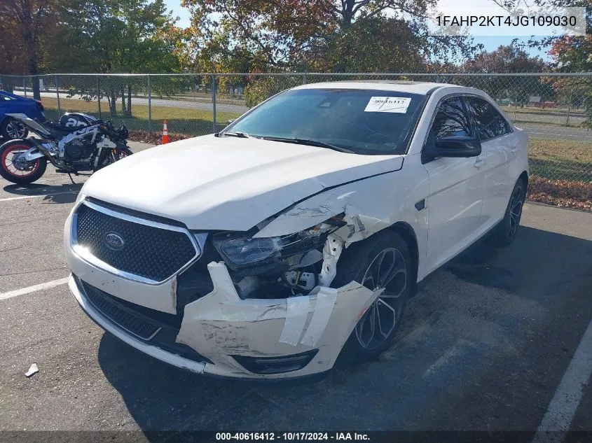 2018 Ford Taurus Sho VIN: 1FAHP2KT4JG109030 Lot: 40616412