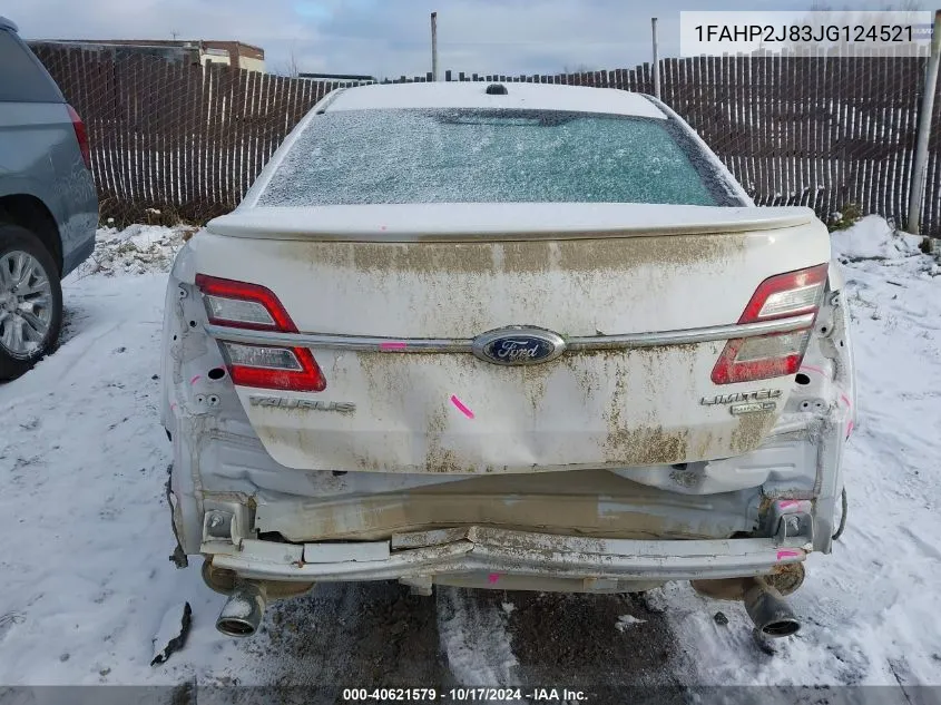 2018 Ford Taurus Limited VIN: 1FAHP2J83JG124521 Lot: 40621579