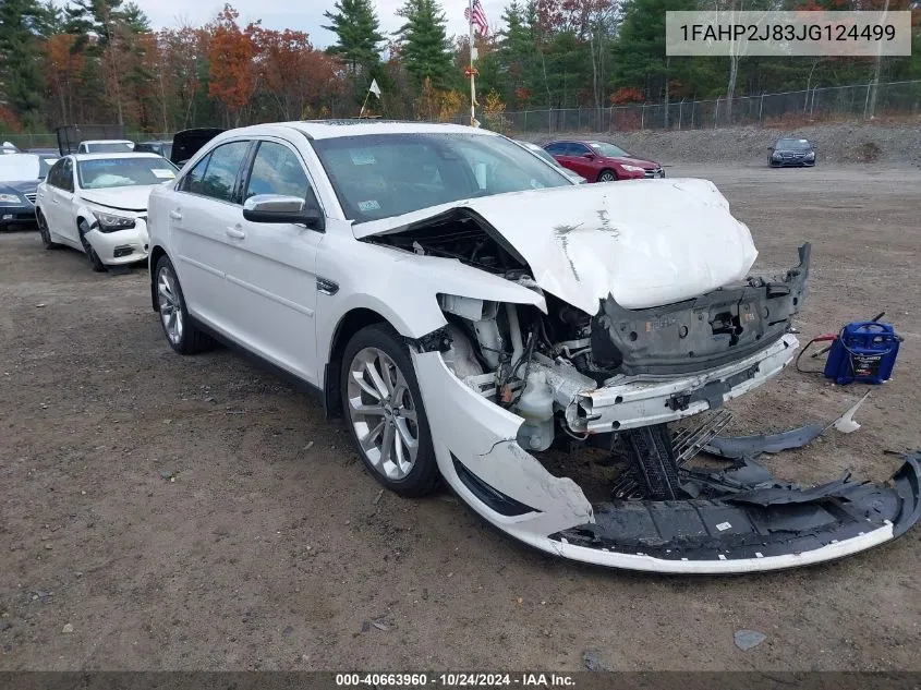 2018 Ford Taurus Limited VIN: 1FAHP2J83JG124499 Lot: 40663960