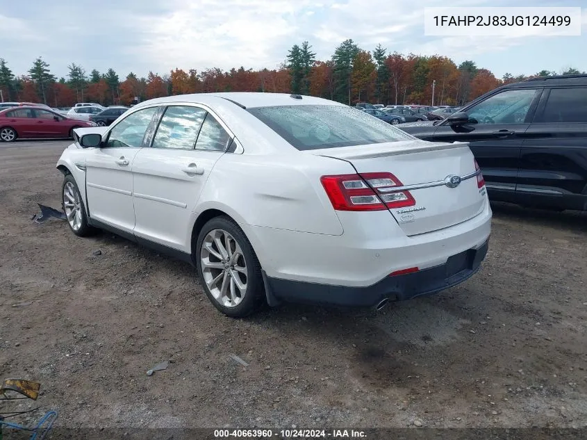 2018 Ford Taurus Limited VIN: 1FAHP2J83JG124499 Lot: 40663960