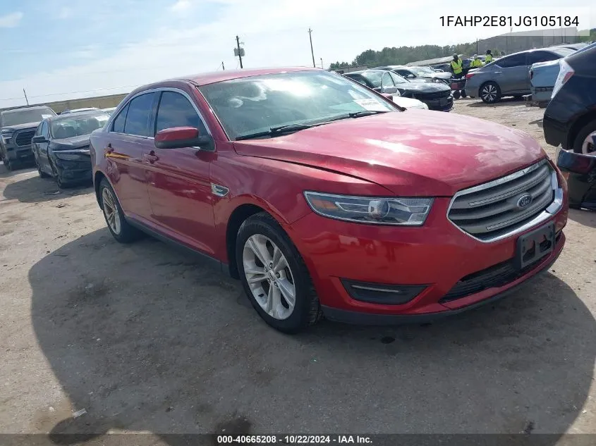 2018 Ford Taurus Sel VIN: 1FAHP2E81JG105184 Lot: 40665208