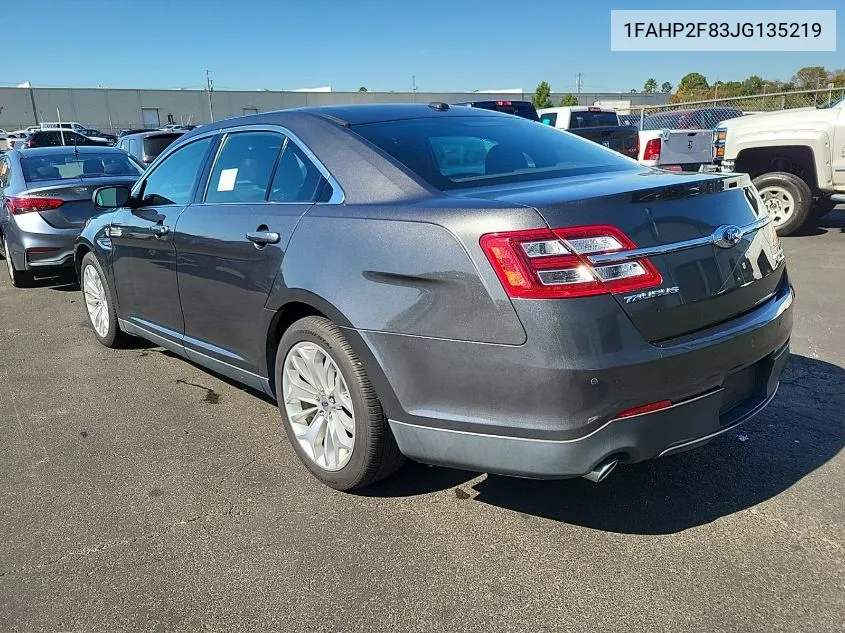 2018 Ford Taurus Limited VIN: 1FAHP2F83JG135219 Lot: 40712355