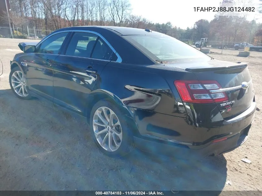 2018 Ford Taurus Limited VIN: 1FAHP2J88JG124482 Lot: 40784103