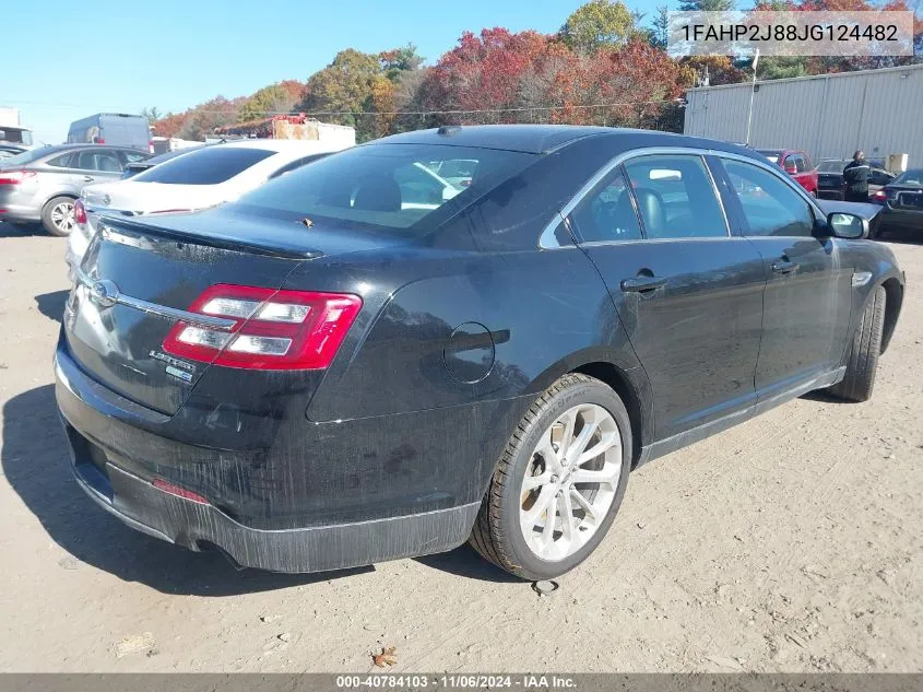 2018 Ford Taurus Limited VIN: 1FAHP2J88JG124482 Lot: 40784103