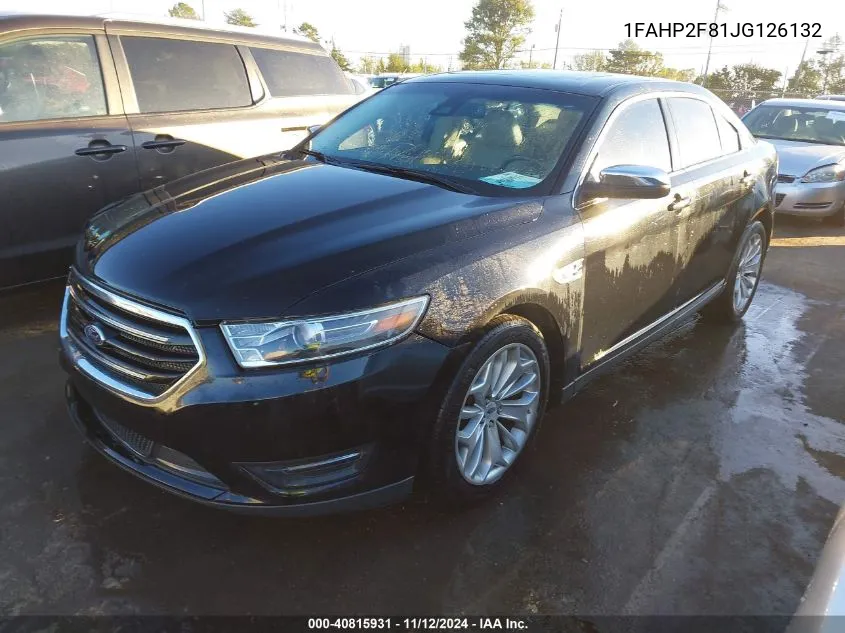 2018 Ford Taurus Limited VIN: 1FAHP2F81JG126132 Lot: 40815931