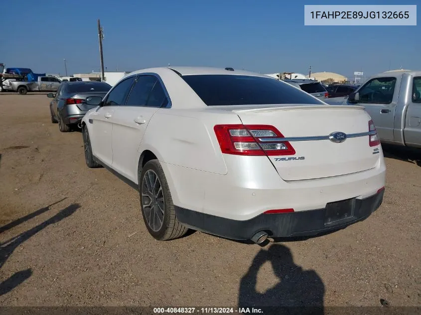 1FAHP2E89JG132665 2018 Ford Taurus Sel