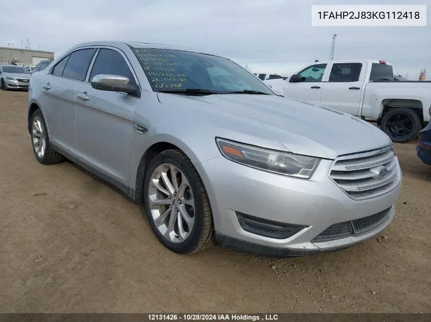 2019 Ford Taurus Limited VIN: 1FAHP2J83KG112418 Lot: 12131426