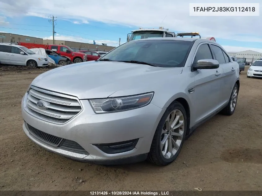 2019 Ford Taurus Limited VIN: 1FAHP2J83KG112418 Lot: 12131426