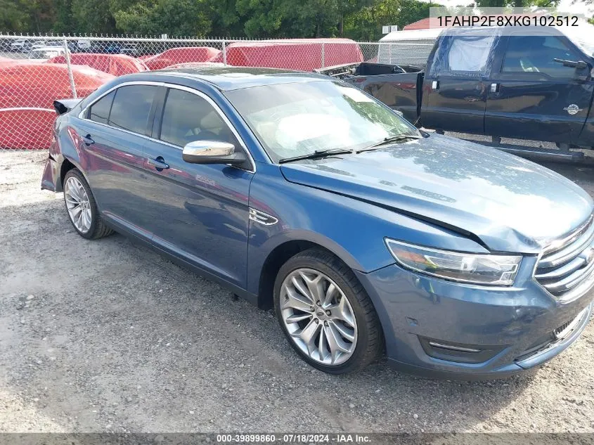 1FAHP2F8XKG102512 2019 Ford Taurus Limited