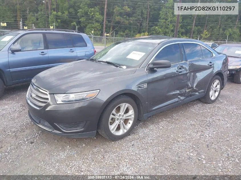 2019 Ford Taurus Se VIN: 1FAHP2D82KG110297 Lot: 39937113