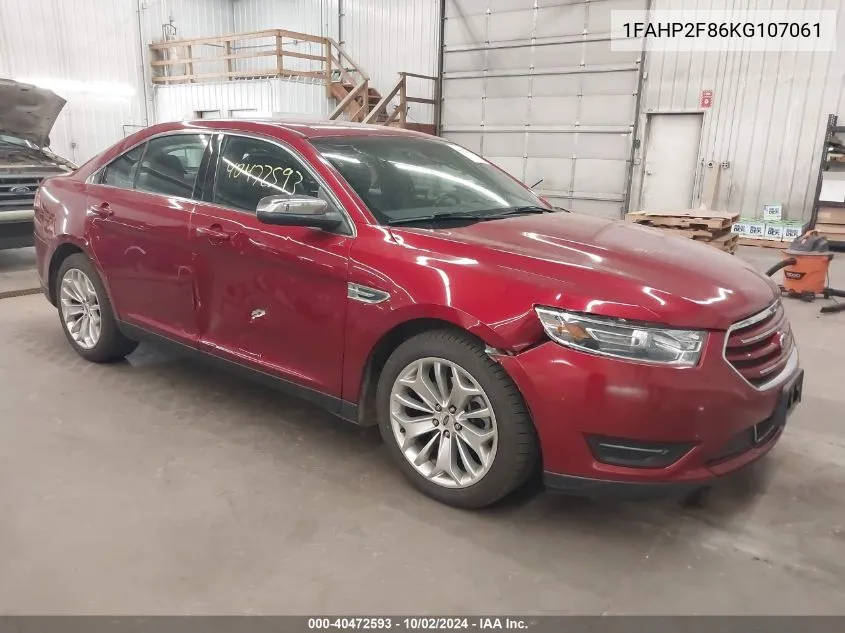 1FAHP2F86KG107061 2019 Ford Taurus Limited