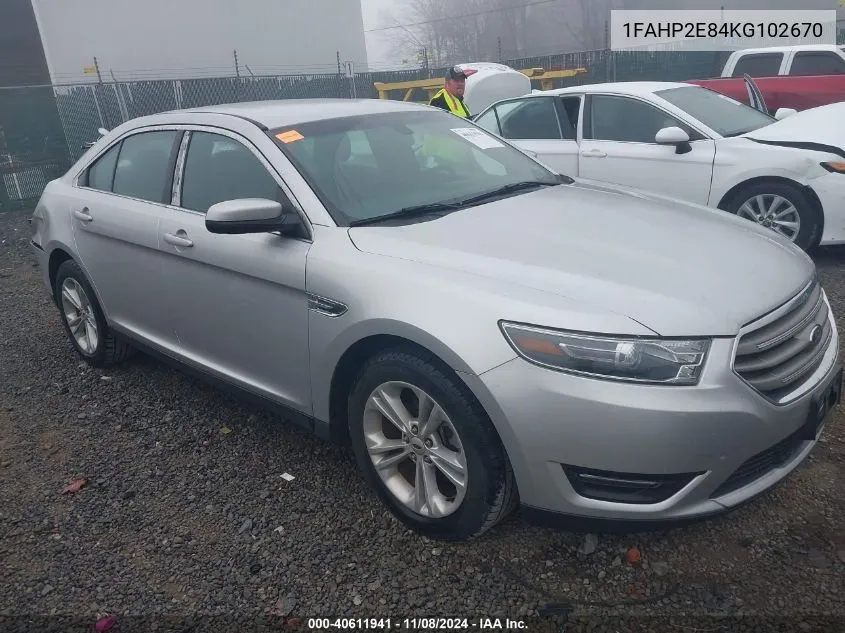 2019 Ford Taurus Sel VIN: 1FAHP2E84KG102670 Lot: 40611941