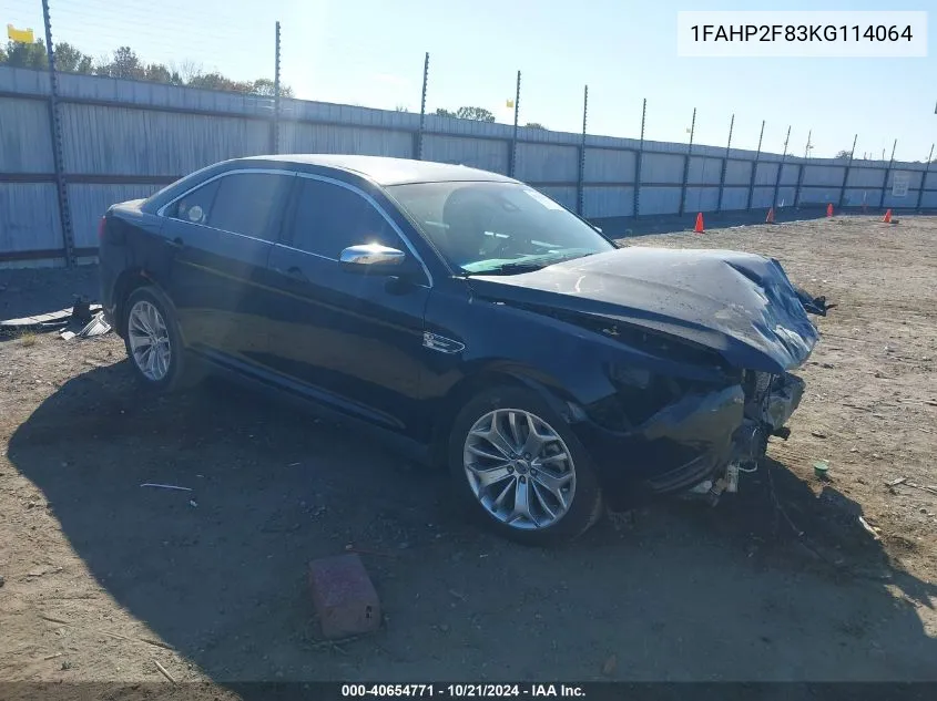 1FAHP2F83KG114064 2019 Ford Taurus Limited