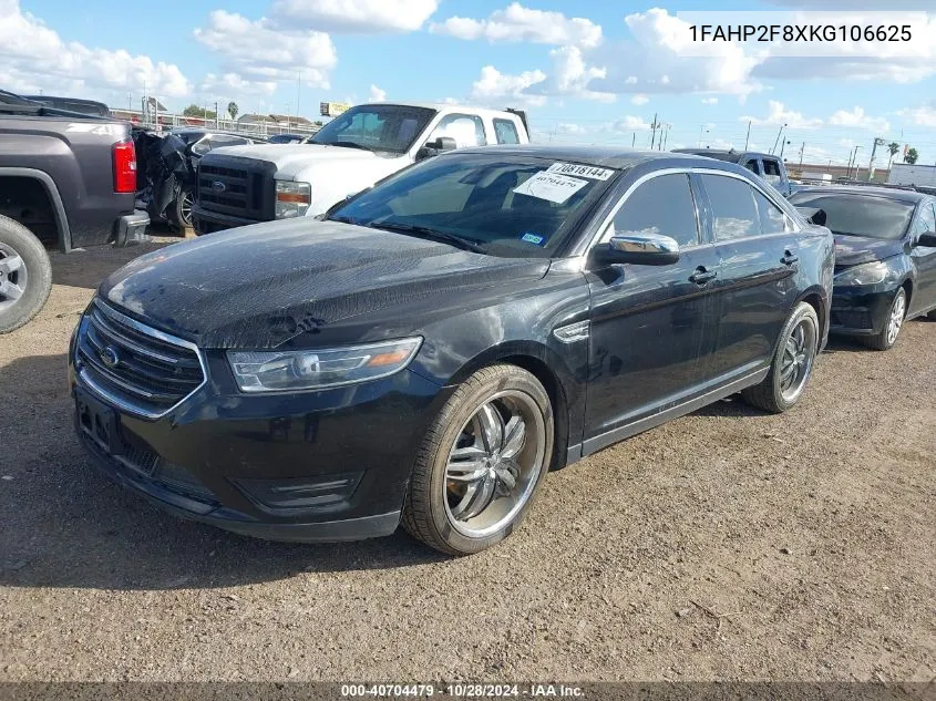 2019 Ford Taurus Limited VIN: 1FAHP2F8XKG106625 Lot: 40704479