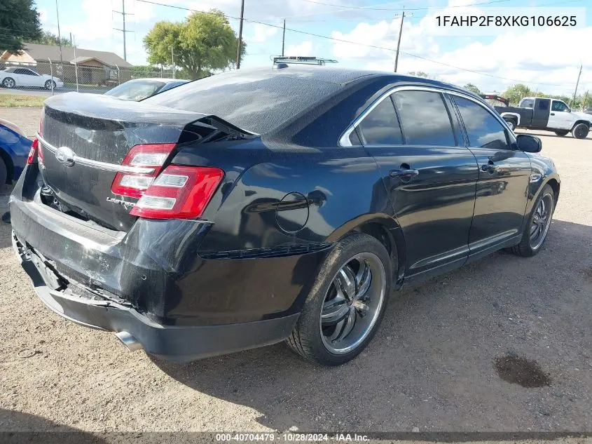 2019 Ford Taurus Limited VIN: 1FAHP2F8XKG106625 Lot: 40704479