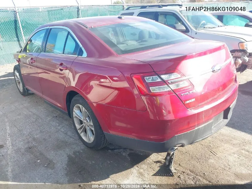 2019 Ford Taurus Sel VIN: 1FAHP2H86KG109048 Lot: 40713978