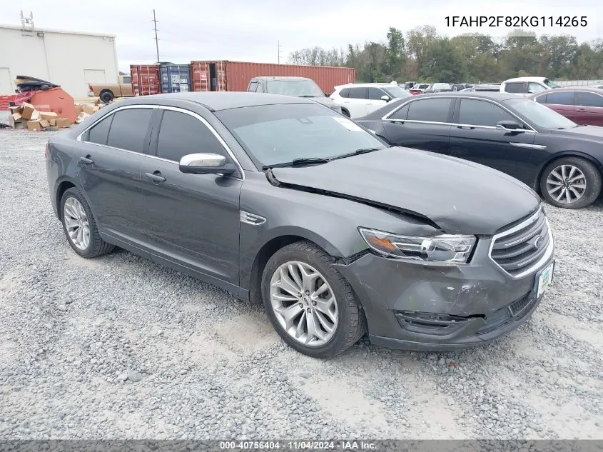 2019 Ford Taurus Limited VIN: 1FAHP2F82KG114265 Lot: 40756404