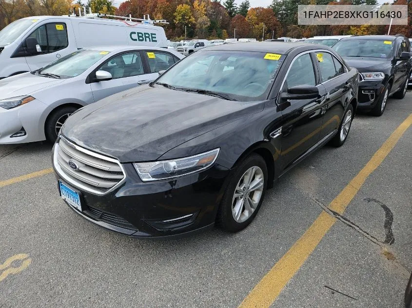 2019 Ford Taurus Sel VIN: 1FAHP2E8XKG116430 Lot: 40874607