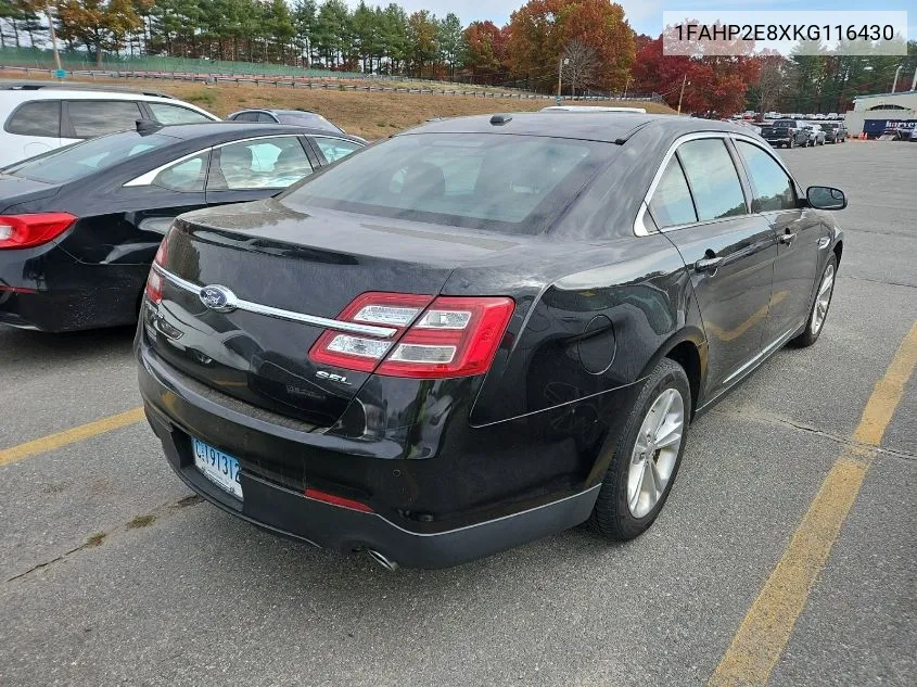 2019 Ford Taurus Sel VIN: 1FAHP2E8XKG116430 Lot: 40874607