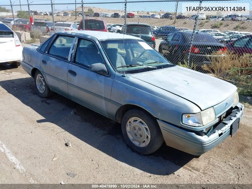 1FAPP36XXRK114384 1994 Ford Tempo Gl