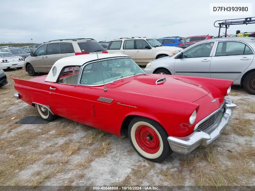 1957 Ford Thunderbird VIN: D7FH393980 Lot: 40548808