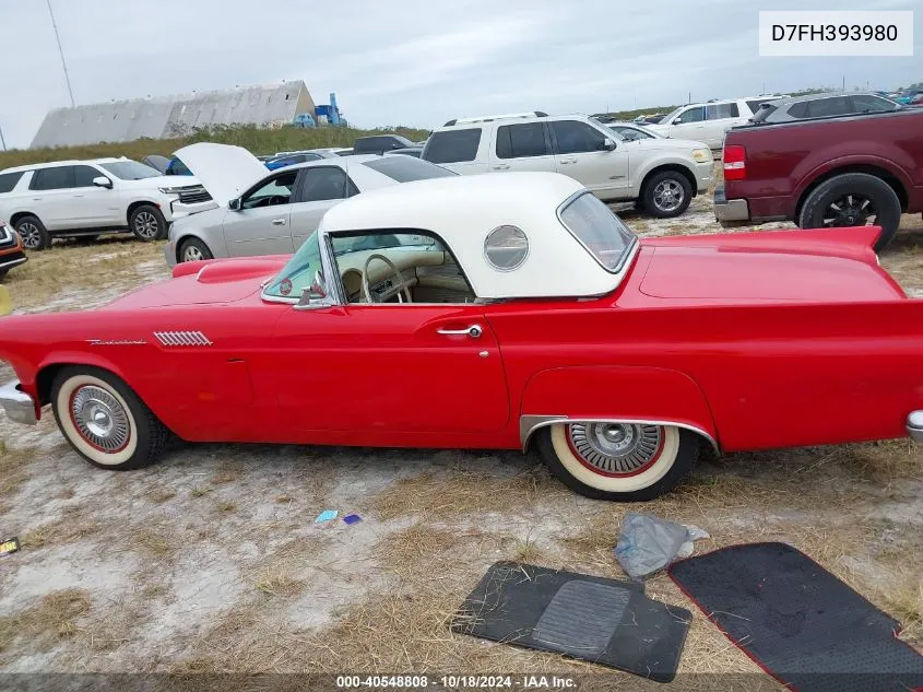 1957 Ford Thunderbird VIN: D7FH393980 Lot: 40548808