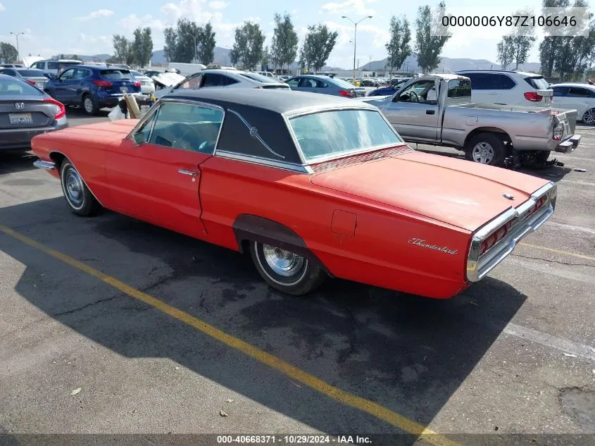 1966 Ford Thunderbir VIN: 0000006Y87Z106646 Lot: 40668371