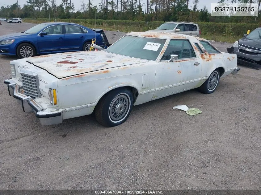 1978 Ford Thunderbird VIN: 8G87H155265 Lot: 40667094