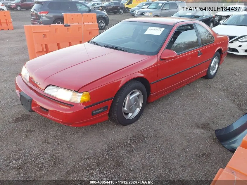 1990 Ford Thunderbird Super Coupe VIN: 1FAPP64R0LH184437 Lot: 40854410