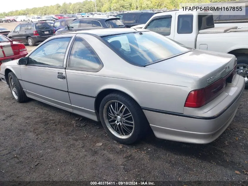 1991 Ford Thunderbird Super Coupe VIN: 1FAPP64R8MH167855 Lot: 40375411