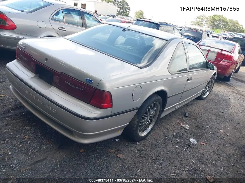 1991 Ford Thunderbird Super Coupe VIN: 1FAPP64R8MH167855 Lot: 40375411