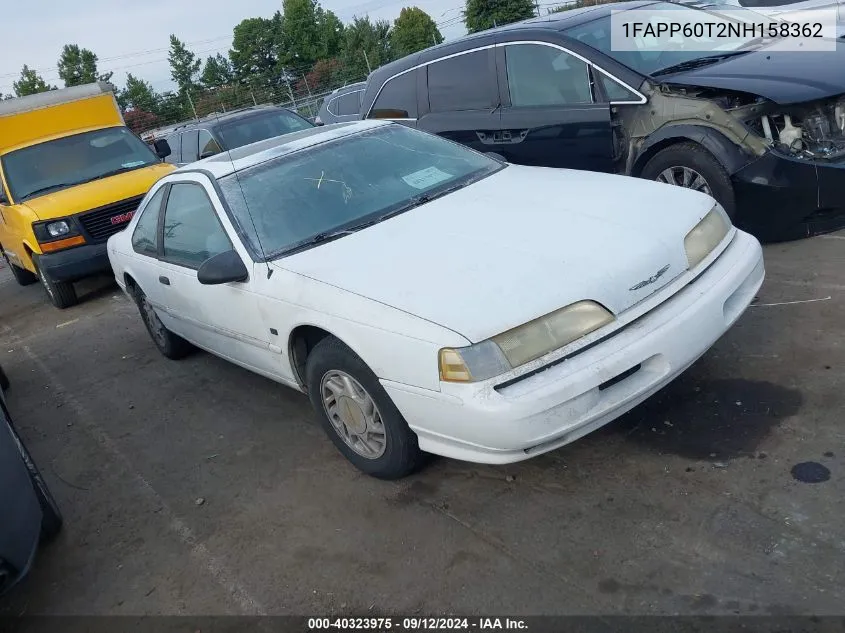 1992 Ford Thunderbird VIN: 1FAPP60T2NH158362 Lot: 40323975