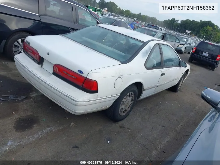 1992 Ford Thunderbird VIN: 1FAPP60T2NH158362 Lot: 40323975