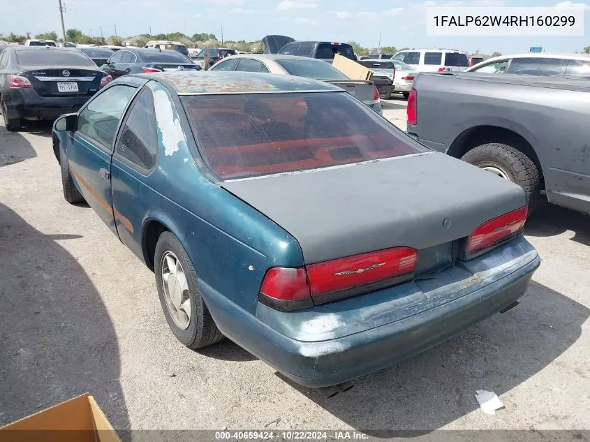 1994 Ford Thunderbird Lx VIN: 1FALP62W4RH160299 Lot: 40659424