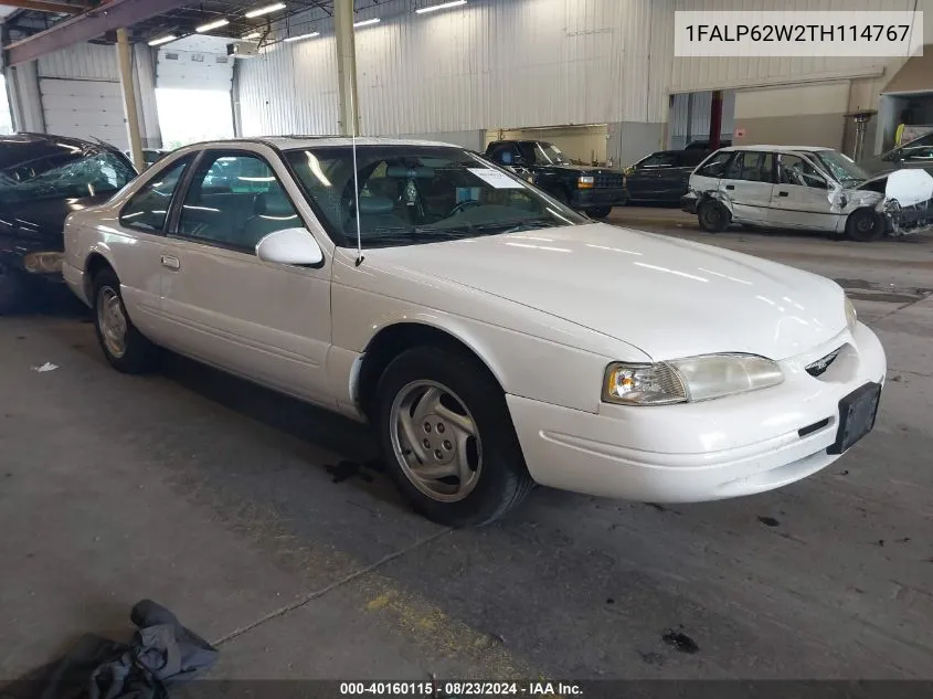 1996 Ford Thunderbird Lx VIN: 1FALP62W2TH114767 Lot: 40160115